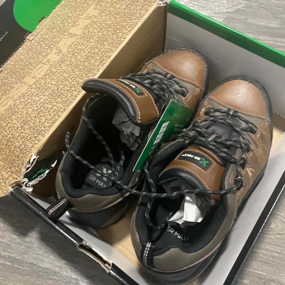 SR Max SRM4600 Brown Leather Slip Resistant Work Shoes